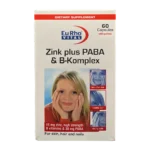Eurho vital Zink Plus PABA Cap | کپسول زینک پلاس پابا و ب کمپلکس یوروویتال