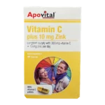Apovital Vitamin C Plus 10 Mg Zink | ویتامین C پلاس 10 میلی گرم زینک آپوویتال