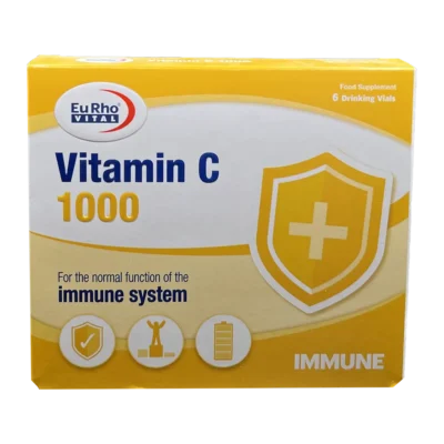 Vitamin C 1000 Vial Eurho Vital | ویال ویتامین ث 1000 یوروویتال