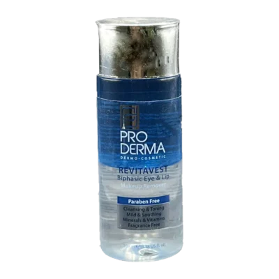 محلول دوفاز پاک کننده آرایش چشم و لب پرودرما