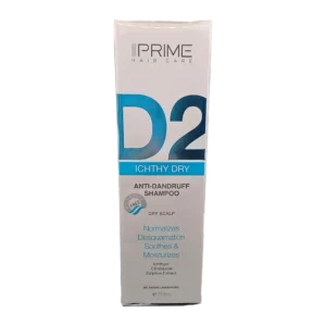 Prime D2 Anti Dandruff Dry Scalp Shampoo | شامپو ضدشوره D2 پرایم مناسب پوست سر خشک