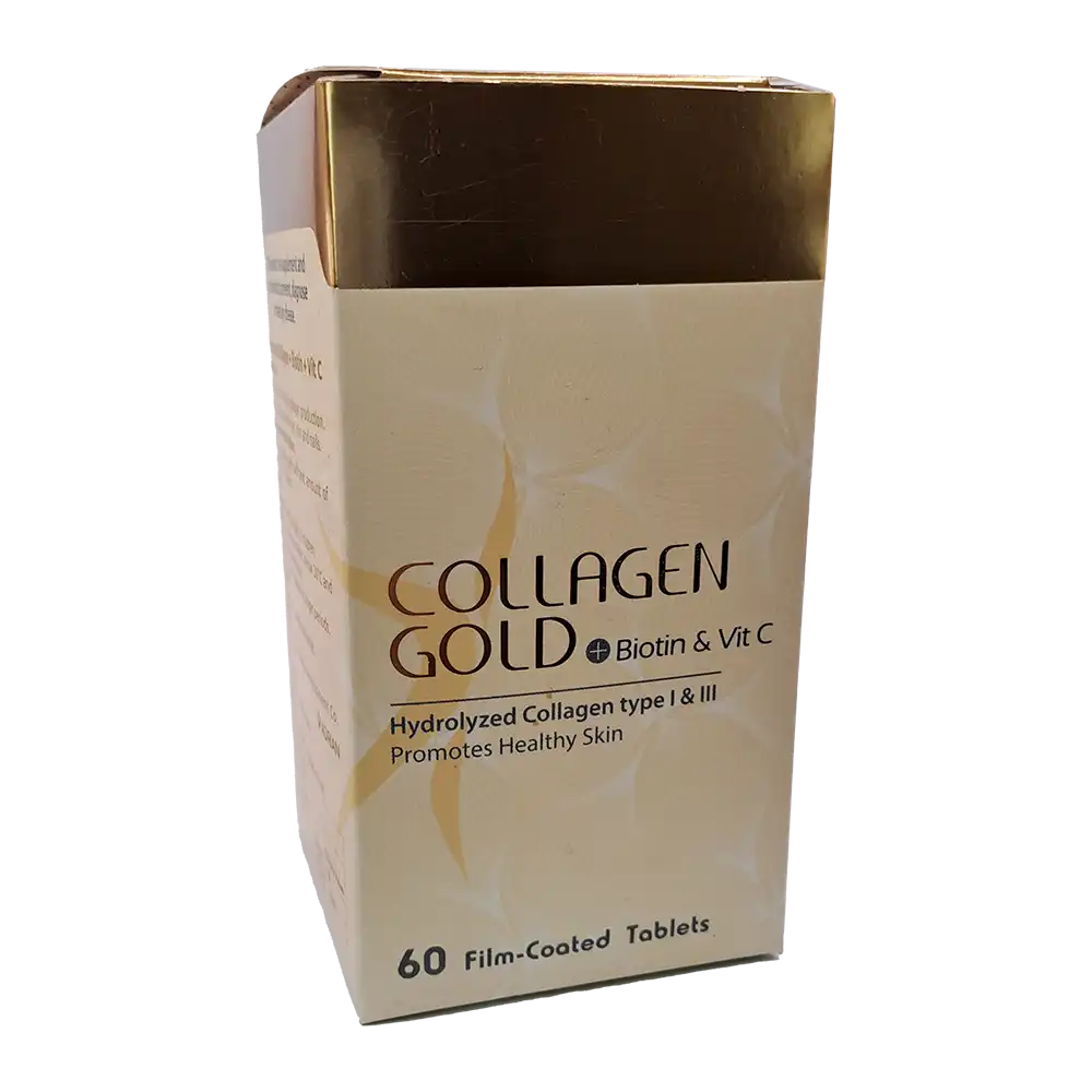 قرص کلاژن گلد + بیوتین و ویتامین سی | Collagen Gold + Biotin & Vit C Tab