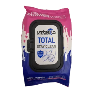 دستمال مرطوب خوشبو کننده بدن توتال آمبرلا | Umbrella Total Stay Clean Wipes