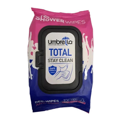 دستمال مرطوب خوشبو کننده بدن توتال آمبرلا | Umbrella Total Stay Clean Wipes