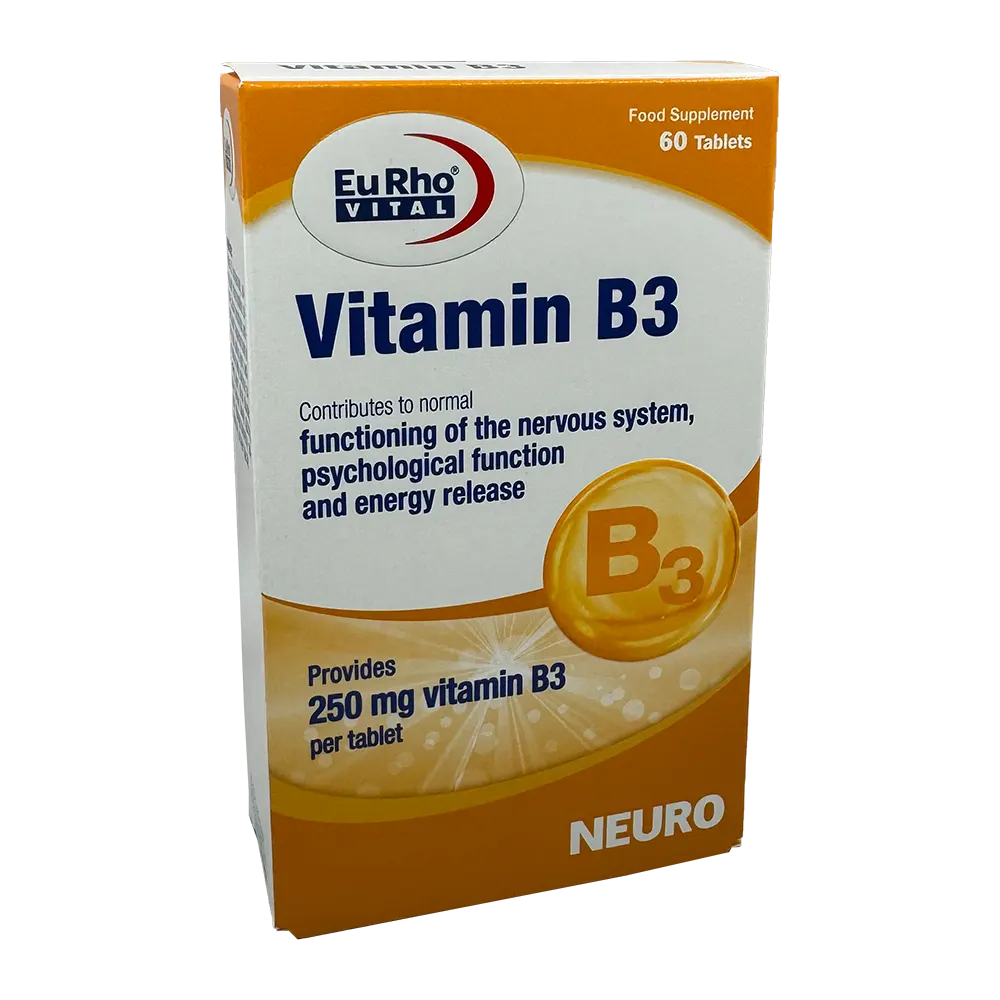 قرص ویتامین B3 یوروویتال | EurhoVital Vitamin B3 Tab