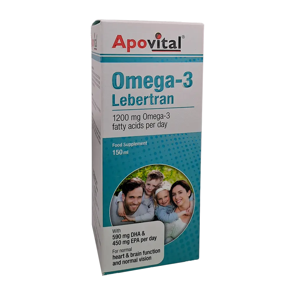 شربت امگا_3 آپوویتال | ApoVital Omega-3 Lebertran Syrup