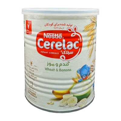 سرلاک گندم و موز به همراه شیر نستله | Nestle Wheat & Banana With Milk Cerelac