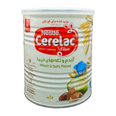 سرلاک گندم و تکه های خرما به همراه شیر نستله | Nestle Cerelac Wheat & Date Pieces With Milk
