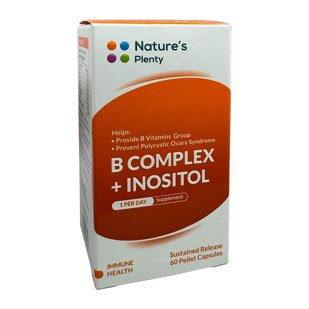 کپسول ب کمپلکس + اینوزیتول نیچرز پلنتی | Natures Plenty B Complex + Inositol Cap