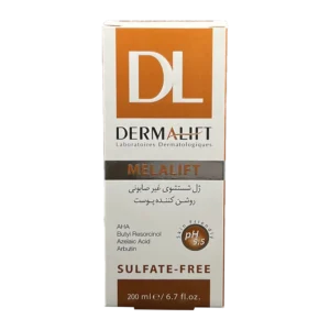 ژل شست و شوی غیر صابونی روشن کننده پوست ملالیفت درمالیفت | Dermalift Depigmenting Syndet Face & Body Gel