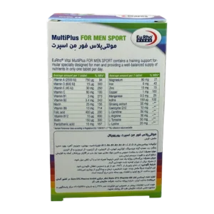 قرص مولتی پلاس فور من اسپرت یوروویتال | Eurho Vital MultiPlus For Men Sport Tab