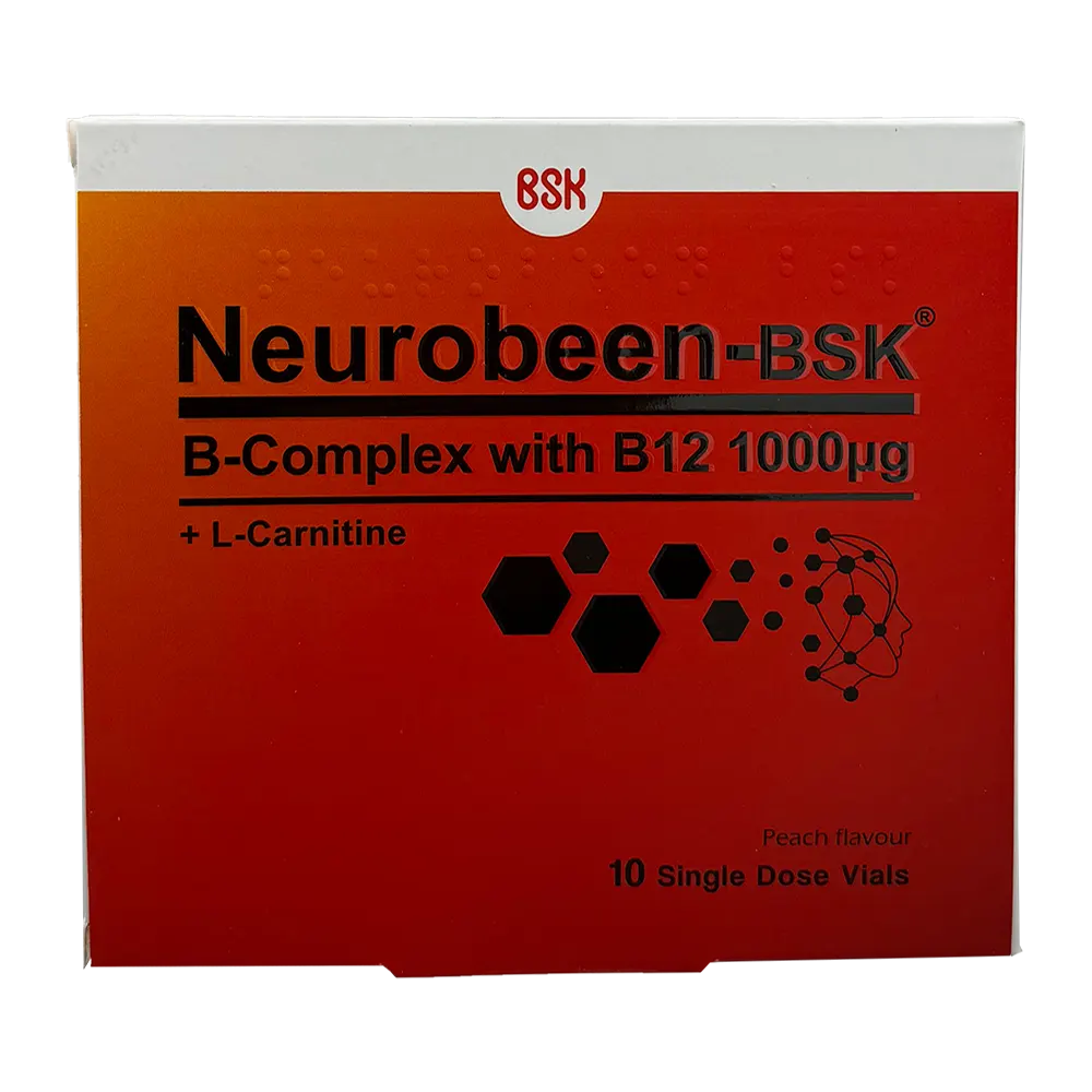 ویال خوراکی نوروبیون 1000 میکرو گرم بی اس کی | BSK Neurobeen 1000 mcg Vials