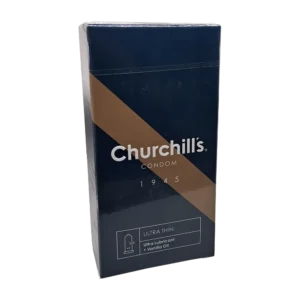 کاندوم نازک کلاسیک روان کننده مضاعف چرچیلز | Churchills Ultra Lubricant Condom