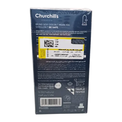 کاندوم نازک کلاسیک روان کننده مضاعف چرچیلز | Churchills Ultra Lubricant Condom