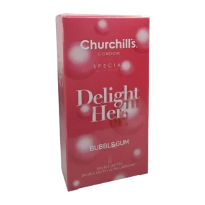 کاندوم دیلایت هر خاردار چرچیلز با اسانس آدامس بادکنکی | Churchills Delight Her Bubble Gum Condom