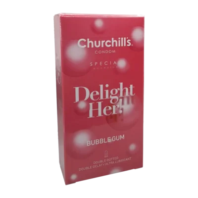 کاندوم دیلایت هر خاردار چرچیلز با اسانس آدامس بادکنکی | Churchills Delight Her Bubble Gum Condom