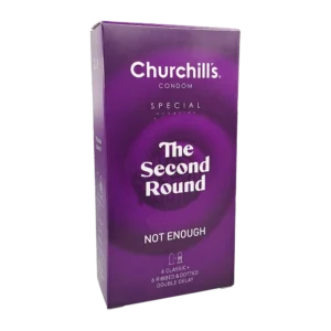 کاندوم ترکیبی 6+6 تاخیری(کلاسیک+خاردار شیاردار)چرچیلز | Churchills The Second Round Condom