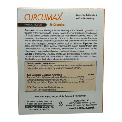 کپسول کورکومکس هلث اید | HealthAid Curcumax Cap