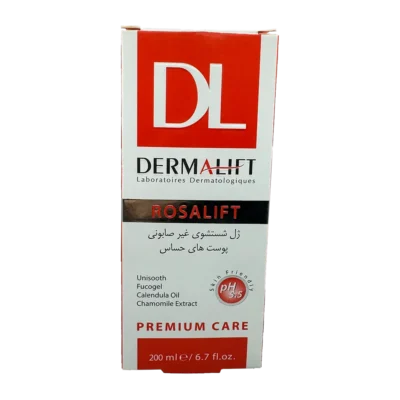 ژل شستشوی غیر صابونی رزالیفت درمالیفت | Dermalift Rosalift Sensitive Skin Syndet Gel