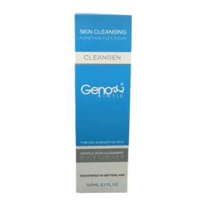 فوم شستشوی صورت پوست خشک وحساس ژنوبایوتیک | Geno Biotic Skin Cleansing Face Foam For Dry And Sensitive Skin