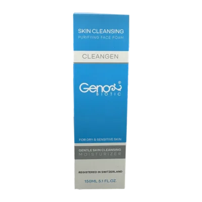 فوم شستشوی صورت پوست خشک وحساس ژنوبایوتیک | Geno Biotic Skin Cleansing Face Foam For Dry And Sensitive Skin