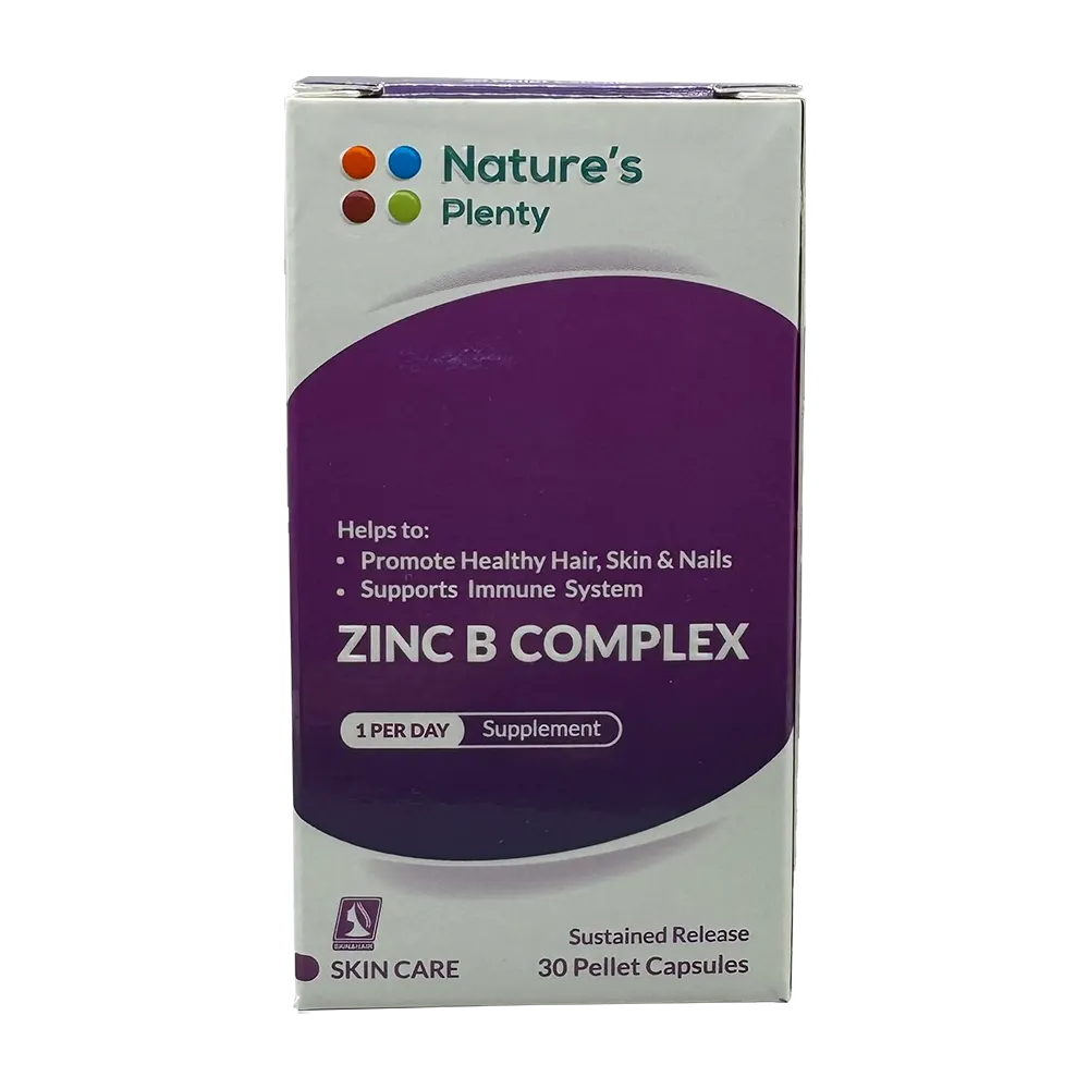 کپسول زینک ب کمپلکس نیچرز پلنتی | Natures Plenty Zinc B Complex Capsules