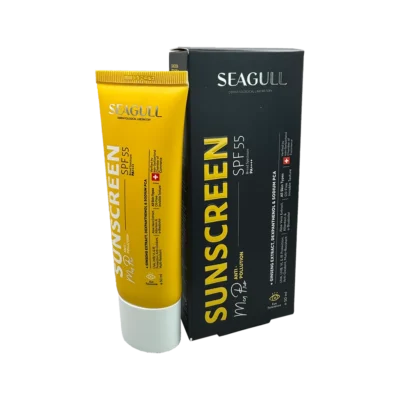 کرم ضدآفتاب فاقد رنگ آقایان SPF55 سی گل | Seagull Without Color Men's Sunscreen Cream SPF55