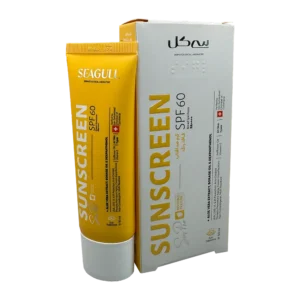 کرم ضدآفتاب فاقد رنگ SPF60 سی گل | Seagull Without Color Sunscreen Cream SPF60