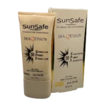 ضدآفتاب کرم پودری و پرایمری مکیسان SPF50 سان سیف | Sunsafe Maquisun Foundation Sunscreen SPF50