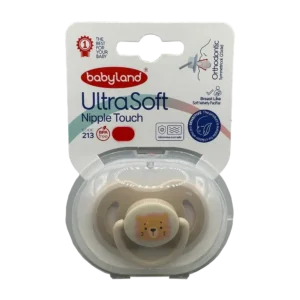 پستونک سنسیتیو 0 تا 6 ماه بی بی لند | Babyland Ultra Soft Nipple Touch 0_6 Months