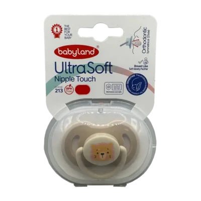 پستونک سنسیتیو 0 تا 6 ماه بی بی لند | Babyland Ultra Soft Nipple Touch 0_6 Months