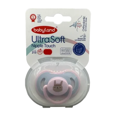 پستانک سنسیتیو اولترا سافت 0 تا 6 ماه بی بی لند | Babyland Ultra Soft Nipple Touch 0_6 Months