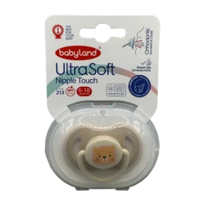 پستونک سنسیتیو 6 تا 18 ماه بی بی لند | Babyland Ultra Soft Nipple Touch 6_18 Months