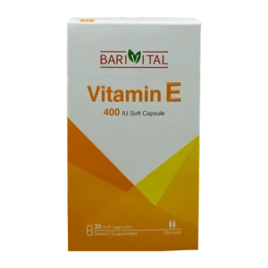 سافت ژل ویتامین ای 400 واحدی باریویتال | Barivital Vitamin E 400IU Softgel