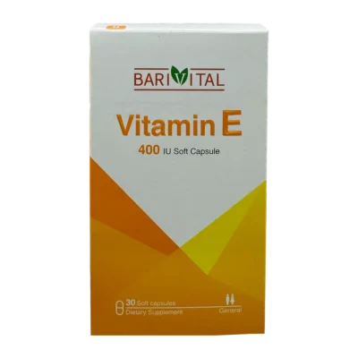 سافت ژل ویتامین ای 400 واحدی باریویتال | Barivital Vitamin E 400IU Softgel