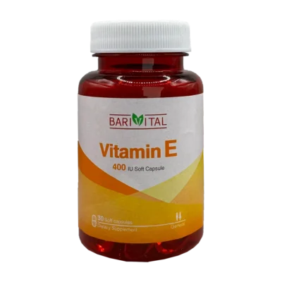 سافت ژل ویتامین ای 400 واحدی باریویتال | Barivital Vitamin E 400IU Softgel