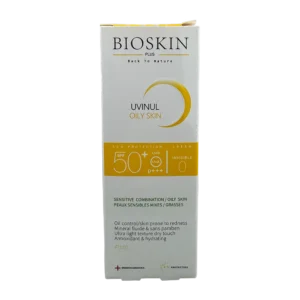 کرم ضد آفتاب بی رنگ پوست چرب و مختلط SPF50 بایو اسکین | Bio Skin Sunscreen Cream SPF50 For Oily Skin