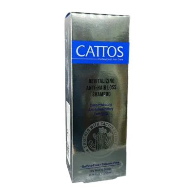 شامپو فاقد سولفات تقویت کننده موهای خشک کاتوس | Cattos Revitalizing Anti Hair Loss Shampoo For Dry Hair