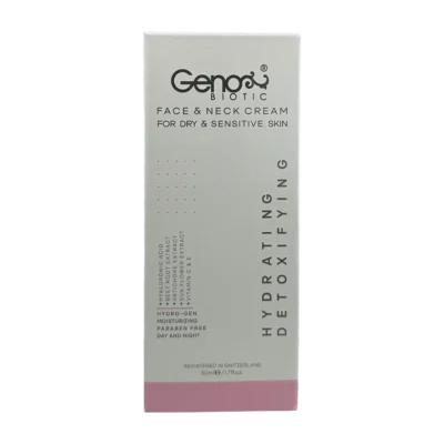 کرم رطوبت رسان صورت و گردن پوست خشک و حساس ژنوبایوتیک | GenoBiotic Face And Neck Cream For Dry And Sensitive Skin