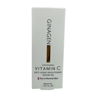 ژل سرم ویتامین سی پوست خشک و نرمال ژیناژن | Ginagen Vitamin C Anti Aging Brightening Serum Gel For Dry to Normal