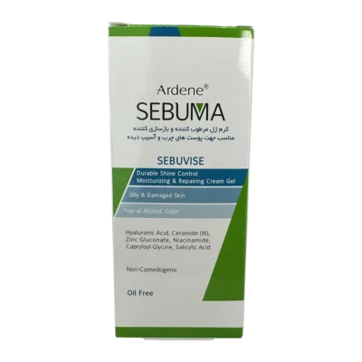 کرم ژل مرطوب کننده و بازسازی کننده مناسب پوست چرب و آسیب دیده سبوما آردن | Arden Sebuma Sebuvise Moisturizing And Repairing Cream Gel