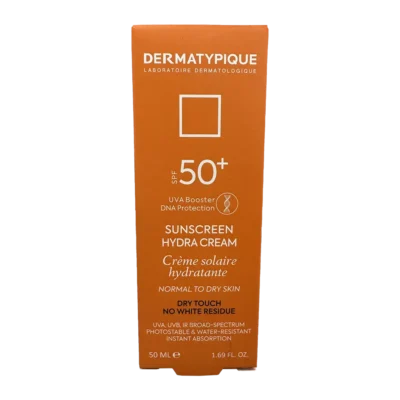 کرم ضد آفتاب بی رنگ پوست خشک SPF 50 درماتیپیک | Dermatypique Sunscreen Hydra Cream SPF 50