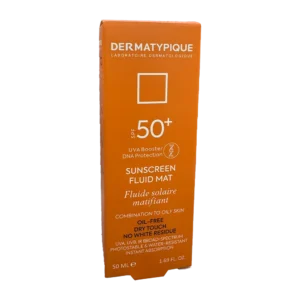 کرم ضد آفتاب بی رنگ پوست چرب SPF 50 درماتیپیک | Dermatypique Sunscreen Fluid Mat SPF 50