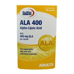 کپسول آ ال آ (آلفا لیپوئیک اسید) 400 میلی گرم یوروویتال | Eurho Vital ALA 400 Mg Cap