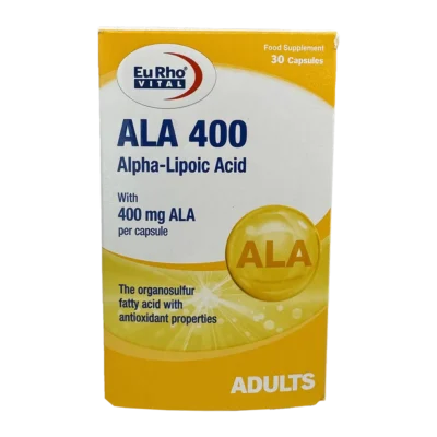 کپسول آ ال آ (آلفا لیپوئیک اسید) 400 میلی گرم یوروویتال | Eurho Vital ALA 400 Mg Cap