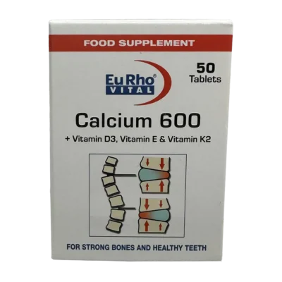 قرص کلسیم 600 یوروویتال | Eurho Vital Calcium 600 Tab