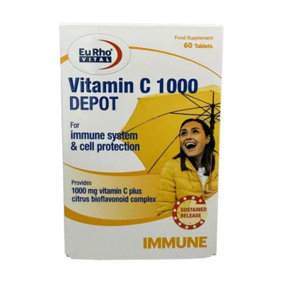 قرص ویتامین سی 1000 دپو یوروویتال | Eurho Vital Vitamin C 1000 Depot Tab