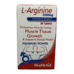 قرص ال_آرژنین 1000 هلث اید | HealthAid L-Arginine 1000 Tab