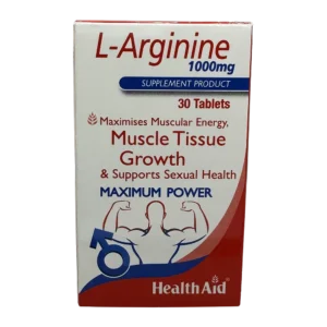 قرص ال_آرژنین 1000 هلث اید | HealthAid L-Arginine 1000 Tab