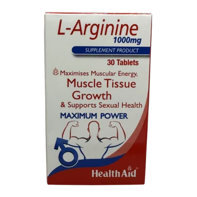 قرص ال_آرژنین 1000 هلث اید | HealthAid L-Arginine 1000 Tab